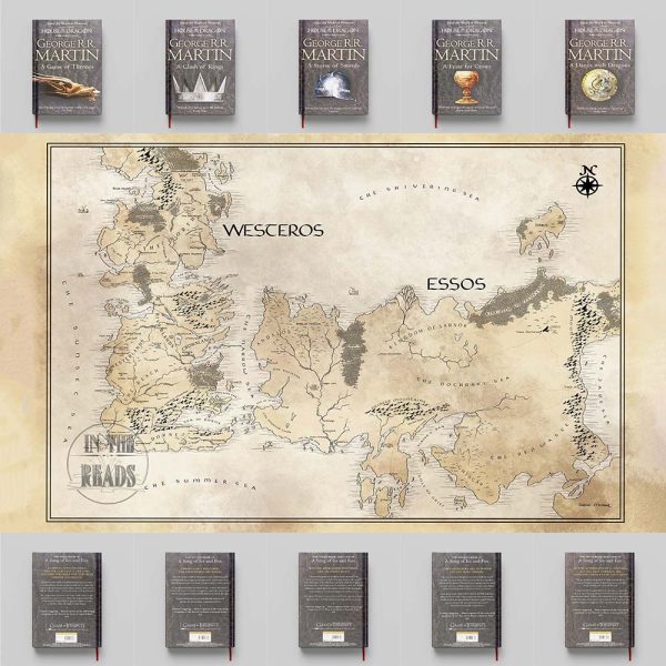 نقشه های مجموعه game of thrones