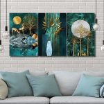 تابلو شاسی 3 تکه طرح ماه و آهو کد 51751