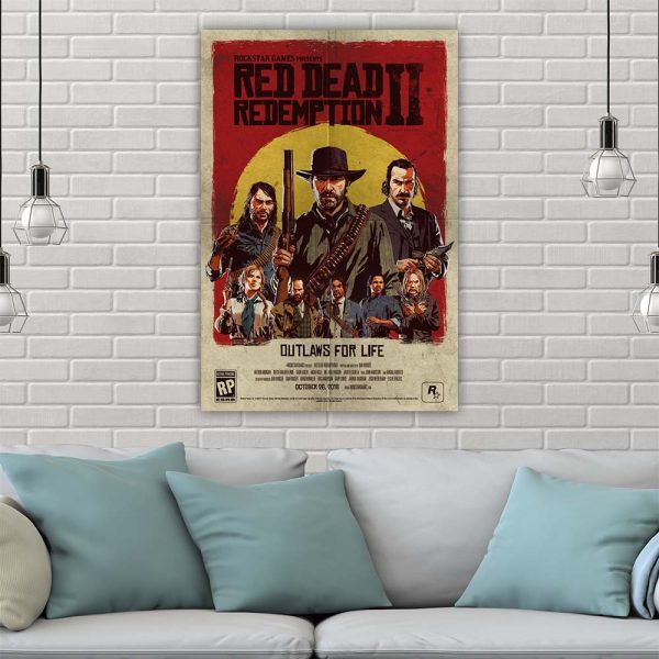 تابلو شاسی طرح Red Dead Redemption کد 46490 - Image 1