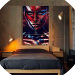 تابلو شاسی 4 تکه طرح پرتره مدرن کد 38785