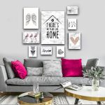 تابلو شاسی 9 تکه طرح خانه عشق دکوراتیو کد 21915