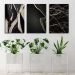 تابلو شاسی 3 تکه طرح مدرن مرمر کد 66985