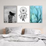 تابلو شاسی 3 تکه طرح سرخپوستی و دریم کچر کد 69470