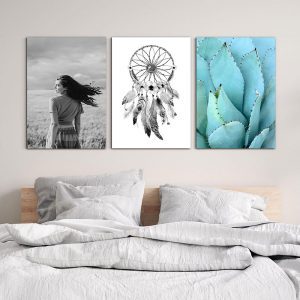 تابلو شاسی 3 تکه طرح سرخپوستی و دریم کچر کد 69470