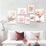 تابلو شاسی 7 تکه طرح گل و چتر و دوربین کد 76540