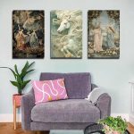 تابلو شاسی 3 تکه طرح مدرن اسب سفید کد 27342