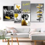 تابلو شاسی 6 تکه طرح دکوراتیو انگیزشی و پاییزی کد 56438