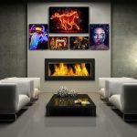 تابلو شاسی 5 تکه طرح اسب و چهره کد 24322