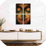 تابلو شاسی 4 تکه طرح پرتره امپرسیونیسم کد 11934