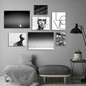 تابلو شاسی 7 تکه طرح دکوراتیو اداری و طبیعت کد 40982