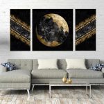 تابلو شاسی 3 تکه طرح دکوراتیو و مدرن کد 10282