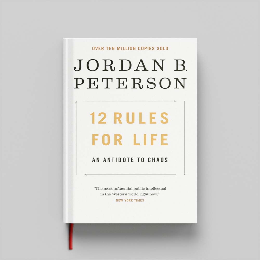 Mockups Design کتاب 12 Rules for Life جلد سخت (HARDCOVER) - Image 1