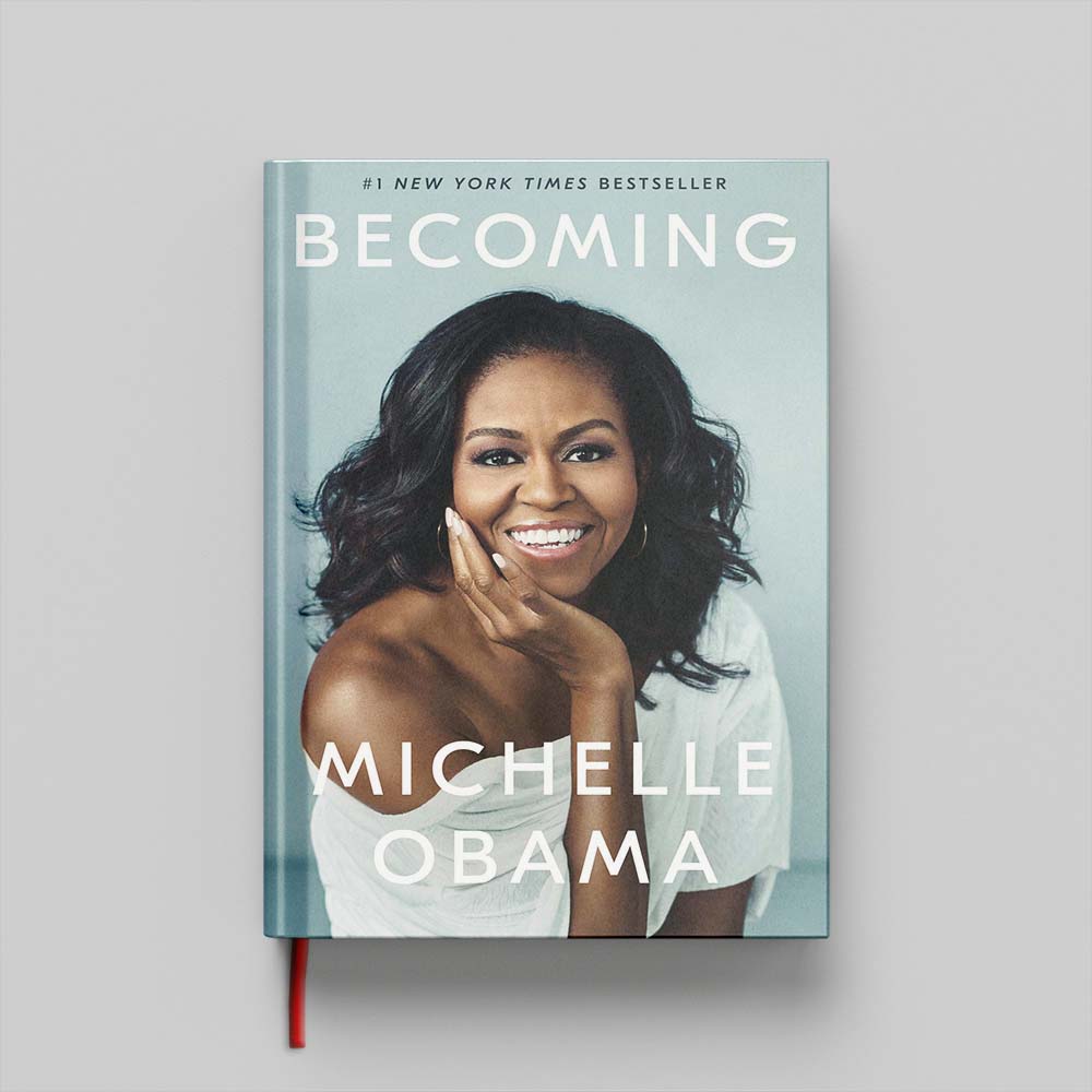 Mockups Design کتاب Becoming جلد سخت (HARDCOVER) - Image 1