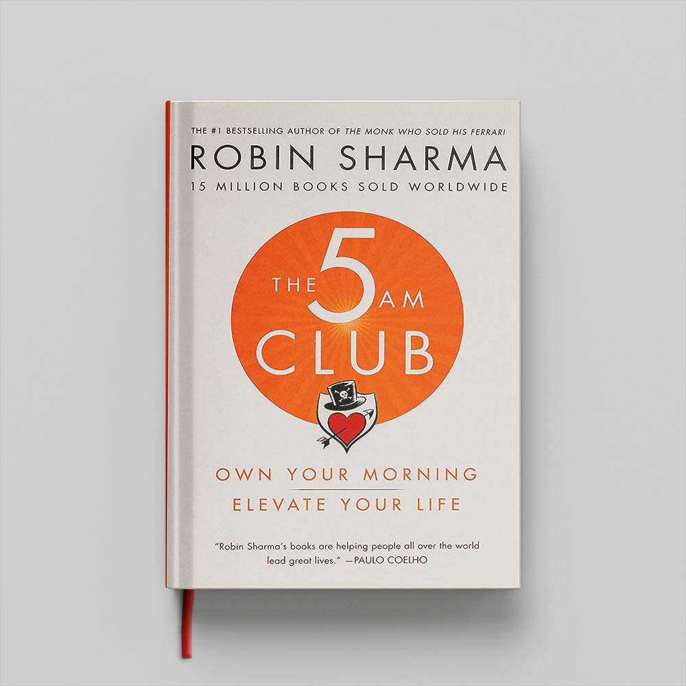 Mockups Design کتاب The 5 AM Club جلد سخت (HARDCOVER) - Image 1