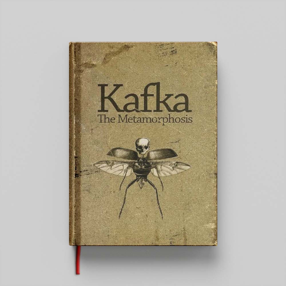 Mockups Design کتاب The Metamorphosis جلد سخت (HARDCOVER) - Image 1