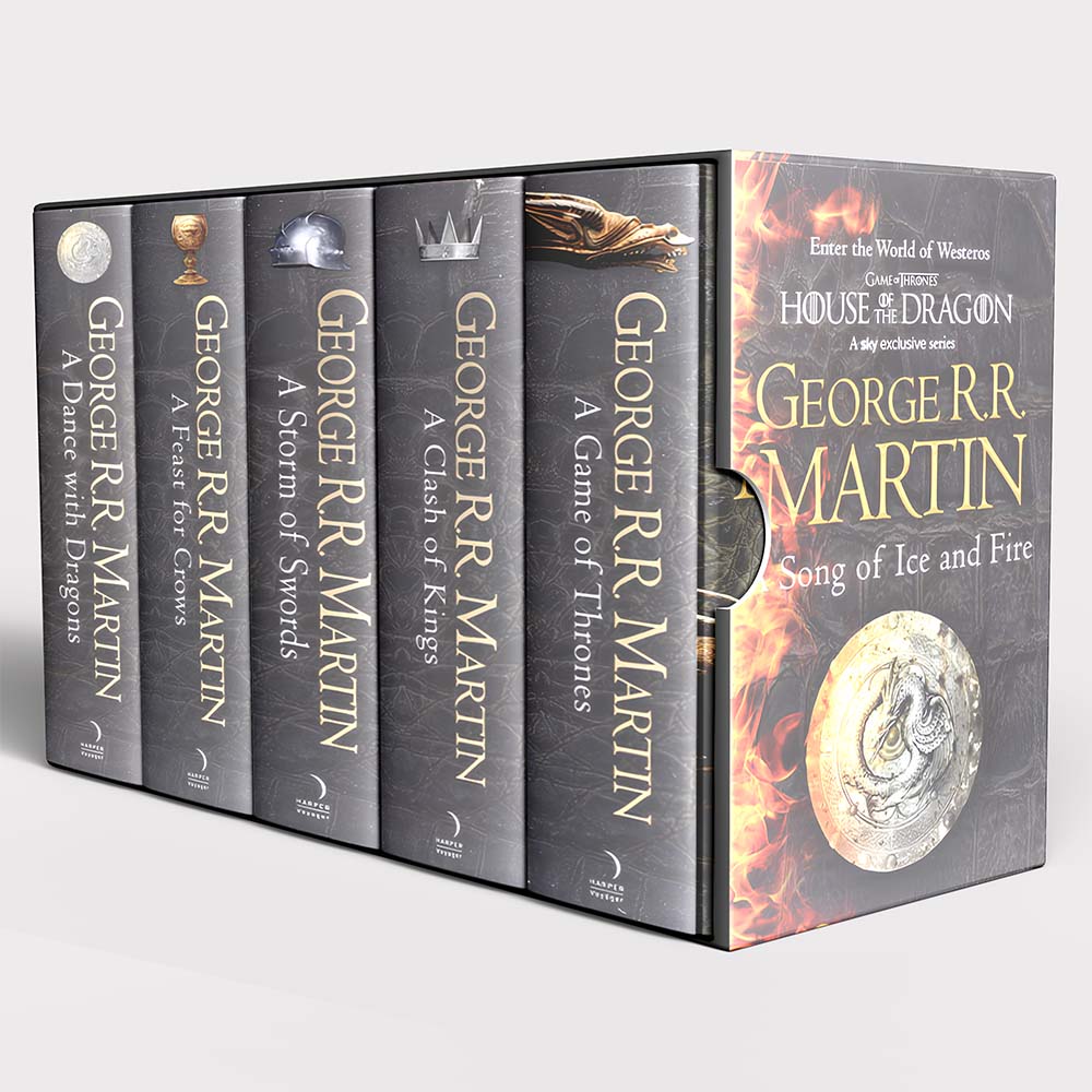 مجموعه کتاب A Song of Ice and Fire (Game Of Thrones) جلد سخت به همراه باکس ست