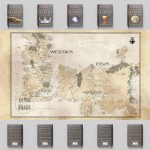 نقشه های مجموعه game of thrones