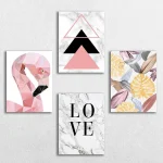 تابلو شاسی 4 تکه طرح دخترانه کد 61448