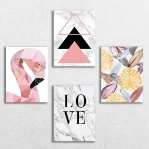 تابلو شاسی 4 تکه طرح دخترانه کد 61448