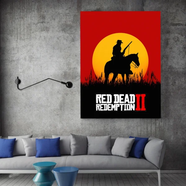 تابلو شاسی طرح red dead redemption 2 کد 21290 - Image 1
