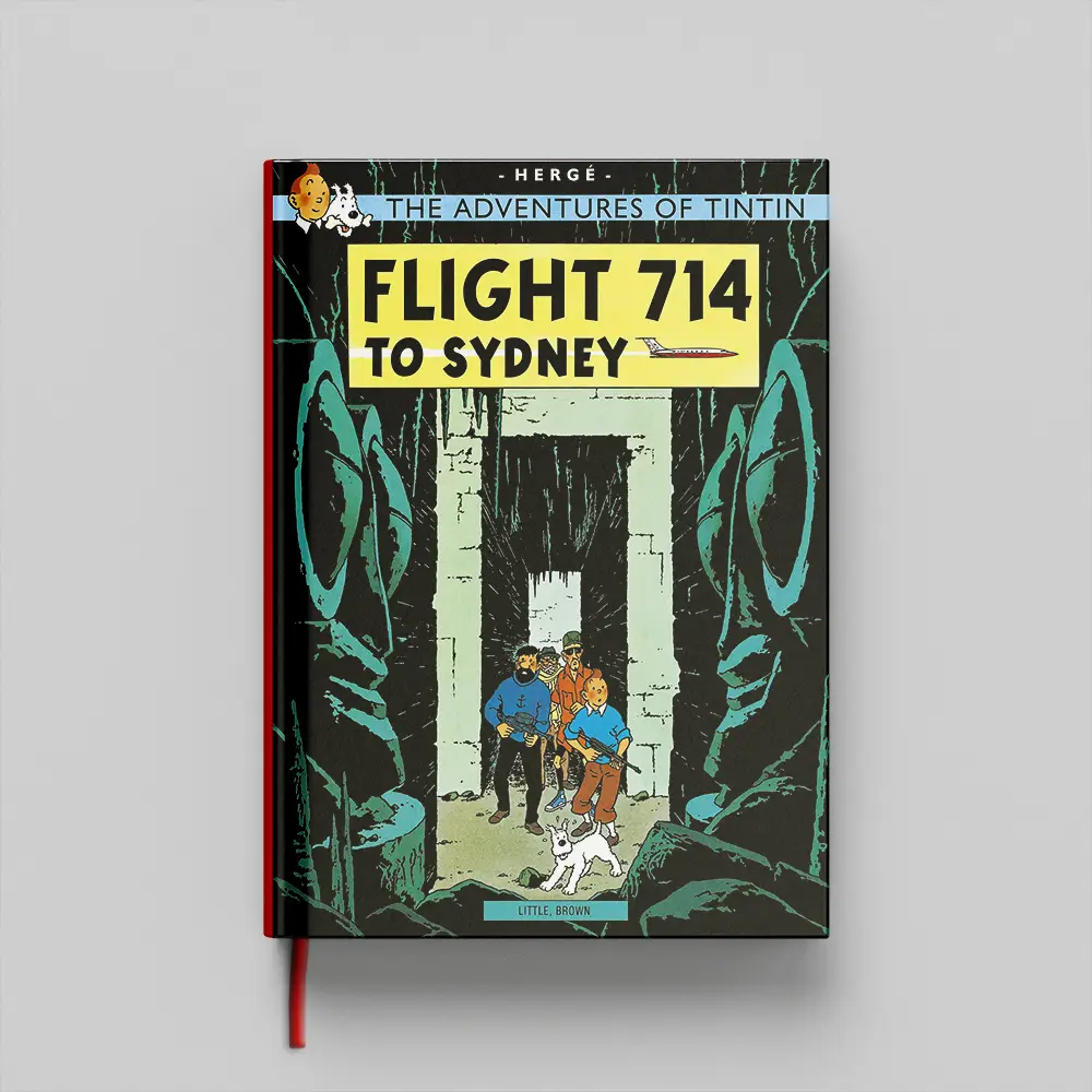 Tintin Flight 714 to Sydney copy کتاب Tintin Flight 714 to Sydney جلد سخت (HARDCOVER)