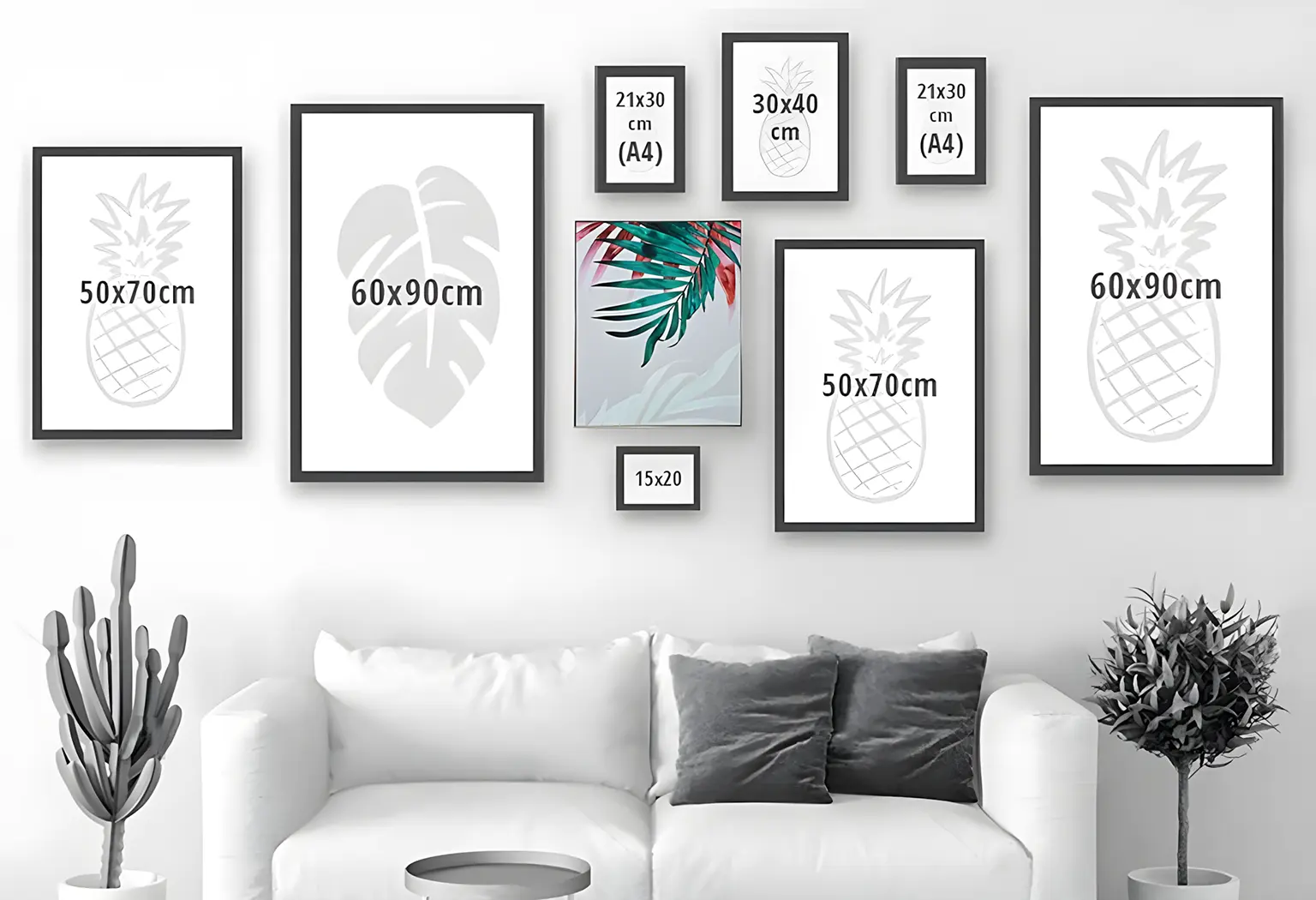 راهنمای انتخاب سایز تابلو